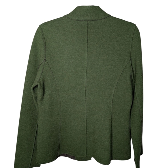 Eileen Fisher Green Women's Jacket Sz M - Picture 2 of 6